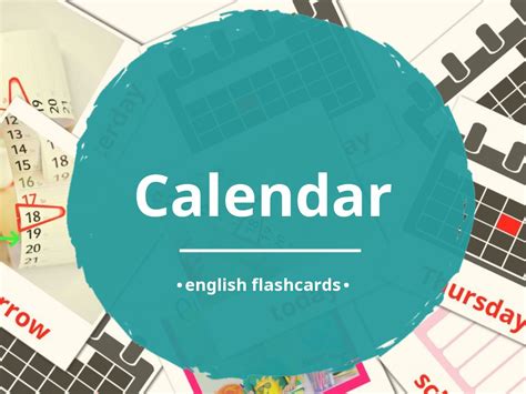 24 Free English Calendar Flashcards Pdf