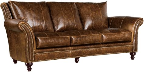 Georgetowne Butler Brown Leather Sofa 1stopbedrooms