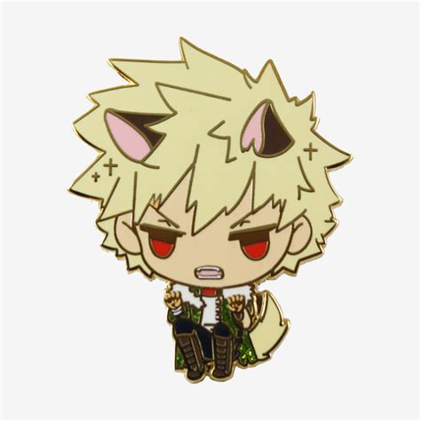 Pre Order My Halloween Academia Bakugou Katsuki Cat Enamel Pin