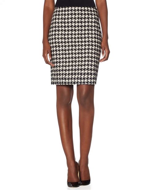Houndstooth Pencil Skirt Womens Skirts The Limited Houndstooth