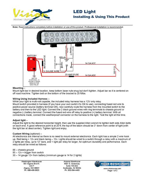 Wiring Diagram For 12v Light Bar Wiring Digital And Schematic