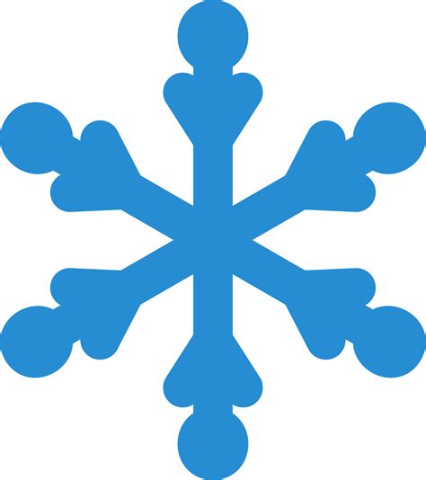Blue Simple Snowflake Winter Illustration Transparent Png Clipart