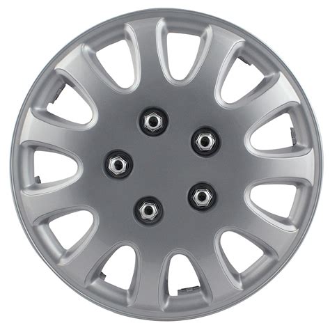 Pilot Wh525 15s Bx Silver 15in Plastic Universal Wheel Cover 4 Piece