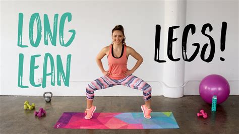 Long Lean Legs Lower Body Strength Workout With No Equipment Youtube