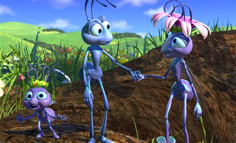 At an annually pace, a huge colony of ants is forced to collect every piece of food that grows on their island for a group of menacing grasshoppers. A Bug's Life Review - Film Takeout