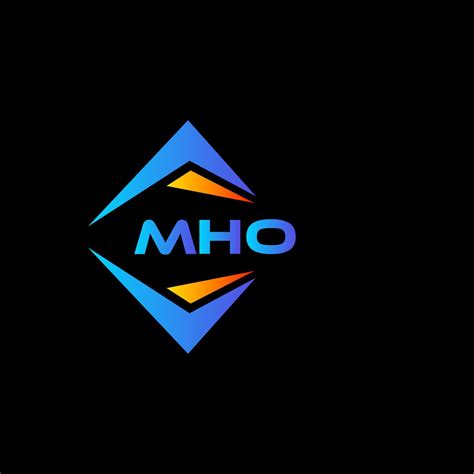 Mho Abstract Technology Logo Design On Black Background Mho Creative