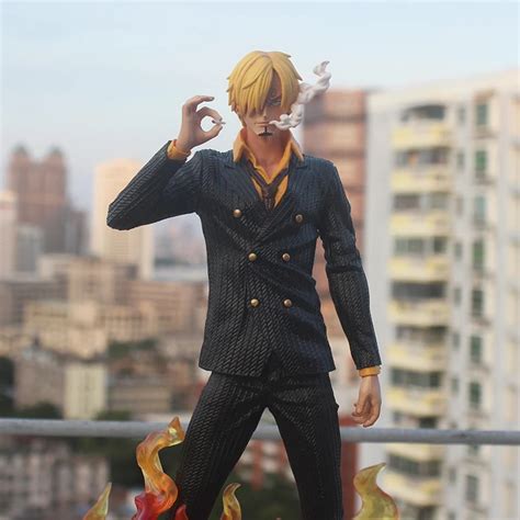 38cm One Piece Sanji Gk Statue Figurine Vinsmoke Sanji Pvc Collection