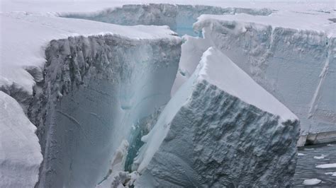 Global Warming Melting Ice Floes Exposing Antarctic Ice Shelves To Wave