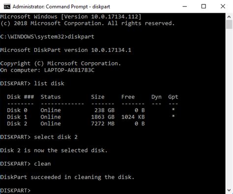 Clean Disk Using Diskpart Clean Command In Windows 10 Ditechcult