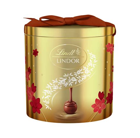 Sôcôla Lindor Hỗn Hợp Hiệu Lindt Hộp Oval 144g Hộp Vàng