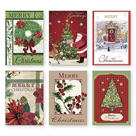 Christmas Holiday Boxed Cards Xmas Box Set Assortment Of Traditional