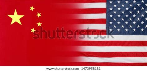 American China Flags Blended Together Stock Photo 1473958181 Shutterstock