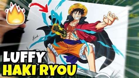 Como Desenhar O Luffy De One Piece Wano Com Haki Ryou Youtube