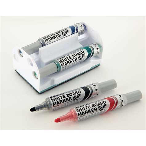 HE297251 Pentel Whiteboard Marker Assorted Bullet Tip Pack Of 4