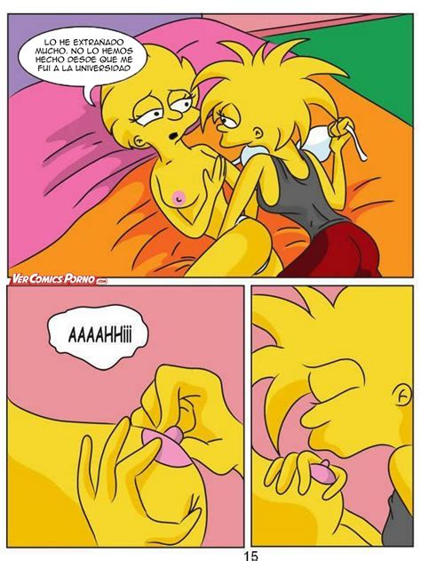 Los Simpsons Lisa y Maggie teniendo una aventura lésbica Vercomicsporno