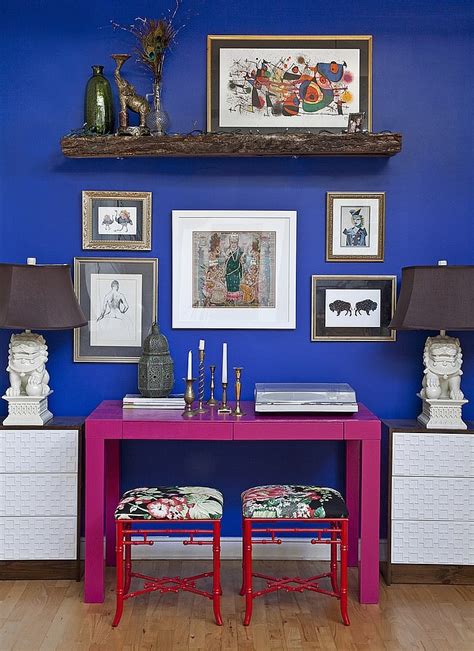 10 Eclectic Home Office Ideas In Cheerful Blue Decoist