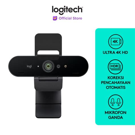 promo logitech brio webcam pro ultra hd 4k noise cancelling cicil 0 3x logitech official