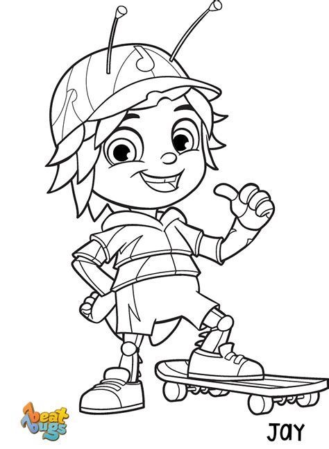 Ravens coloring pages to print. Beat Bugs Jay Coloring Page - Free Printable Coloring ...
