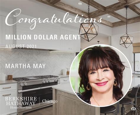 Martha May Million Dollar Agent Award August 2021 Martha May