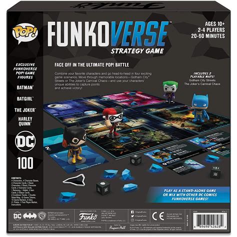 Funko Pop Funkoverse Board Game Dc Comics 100 Base Set
