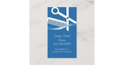 Hair Stylist Business Card Scissors And Comb Zazzle