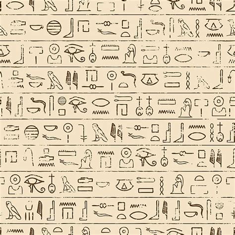 Egyptian Hieroglyphics Clip Art Vector Images And Illustrations Istock