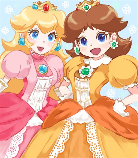 Princess Peach And Princess Daisy Mario And 1 More Drawn By Hino8