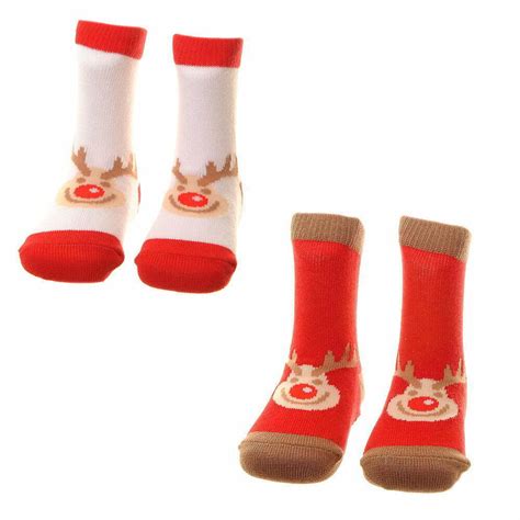 Reindeer Christmas Socks 2 Pack Ziggle