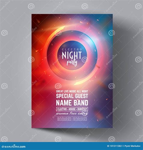 Party Flyer Or Brochure Layout Template Club Party Banner Design