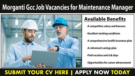 Morganti Gcc Job Vacancy For Maintenance Manager Urgent Recruitment