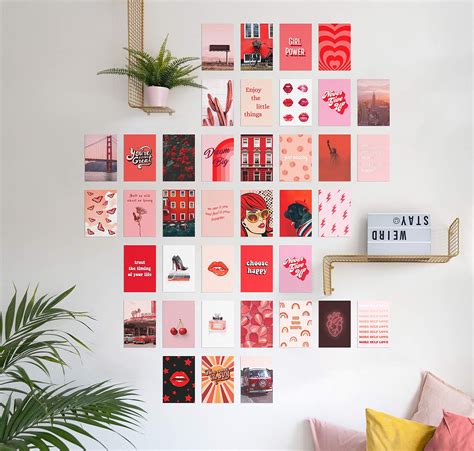 Buy Photo Collage Kit For Wall Aesthetic Decor By Haus And Hues Red
