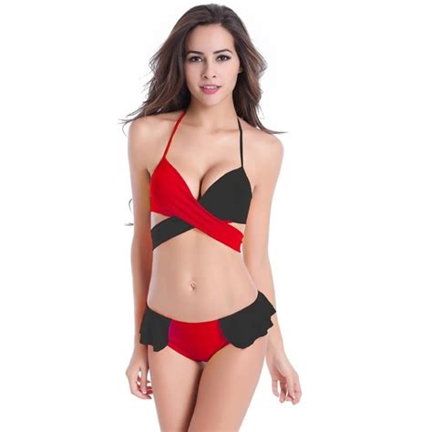 Meiren 2017 Sexy Backless Solid Brazilian Bikinis Women Swimwear Swimsuit Push Up Bikini Set