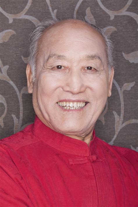 Portrait of Senior Man in Traditional Chinese Clothing Stock Image ...