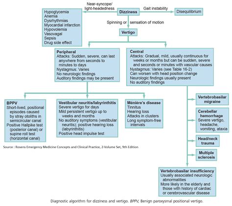 Vertigo Algorithm And Differential Diagnosis Manual Of Medicine