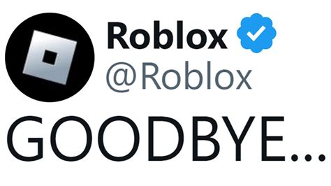 The End Of Roblox Twitter Youtube