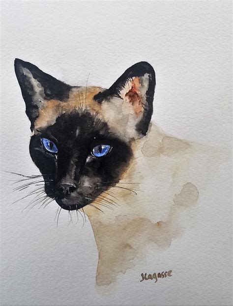 Siamese Cat Painting By James Lagasse Fine Art America