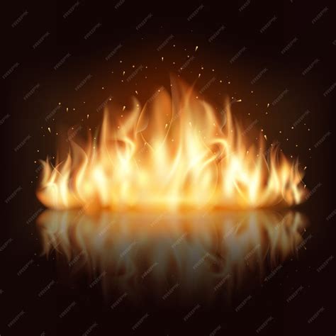 Free Vector Burning Fire Flame Burn And Hot Warm And Heat Energy