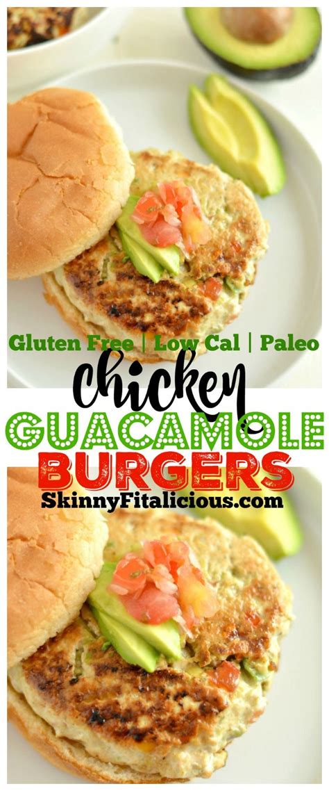 This guacamole recipe is meant to be easy to prepare and delicious. Chicken Guacamole Burgers stuffed with fresh guacamole ...