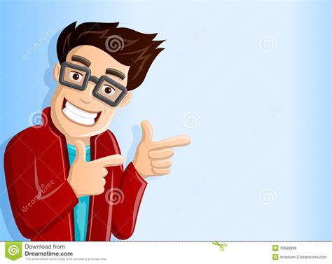 Computer Geek 3 Pointing Stock Vector Image Of Technology 30689998