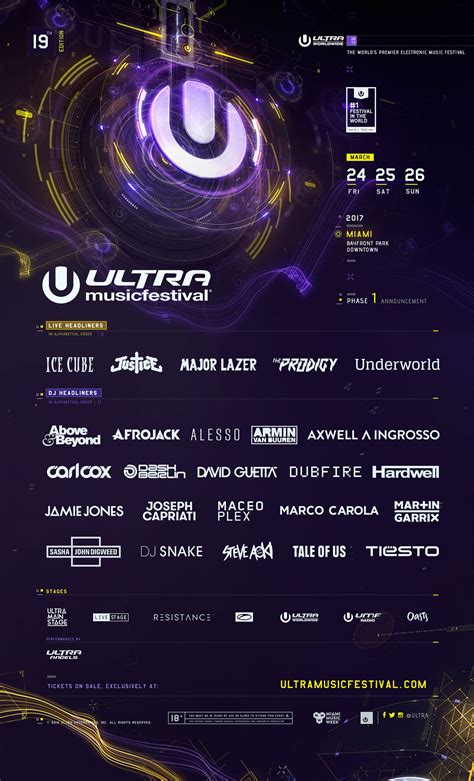 Ultra Music Festival 2017 Announces Phase One Lineup Ultra China