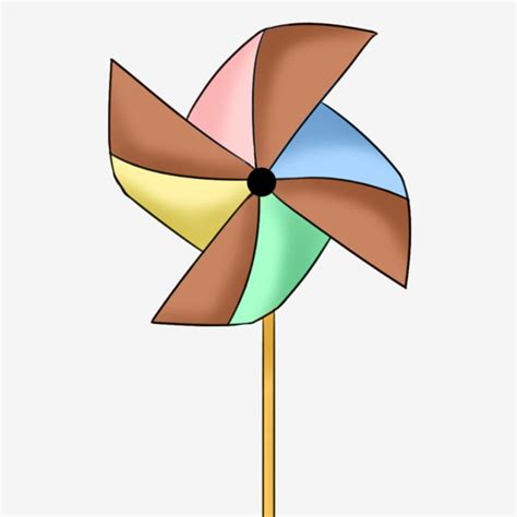 Cartoon Windmill Clipart Transparent PNG Hd Rotating Windmill Colorful