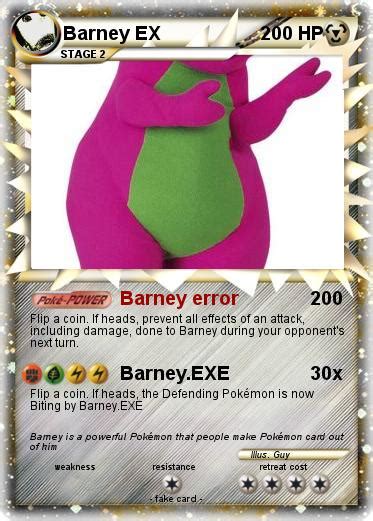 Pokémon Barney Ex 12 12 Barney Error My Pokemon Card