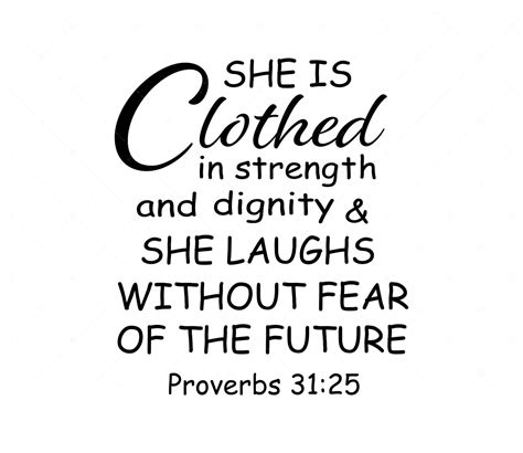 Art Collectibles She Is Clothed With Strength And Dignity Svg Running