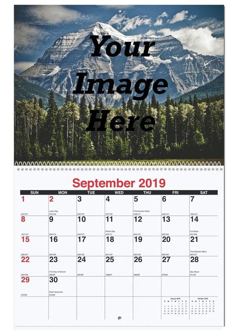 Custom Photo For House 2022 Printable Calendar Monthly Desk Etsy