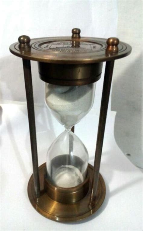 Antique Hourglass Sand Timer Vintage Maritime Nautical Decor 6 At Best