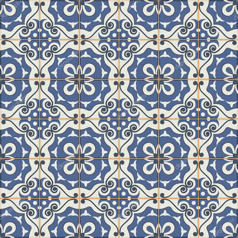 Gorgeous Seamless Pattern From Moroccan Tiles Stock Vector Image By