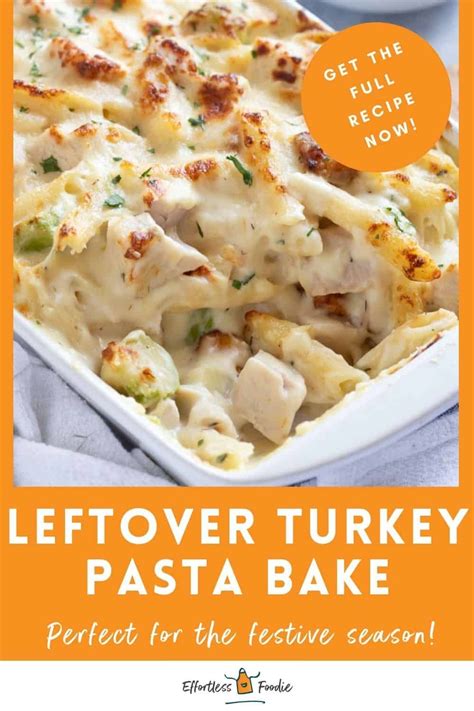Leftover Turkey Pasta Bake Recipe Leftover Turkey Recipes Turkey