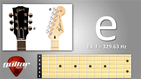 High E String Standard Guitar Tuning 1st String Youtube