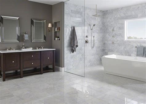 Bathroom Floor And Shower Same Tile Flooring Ideas