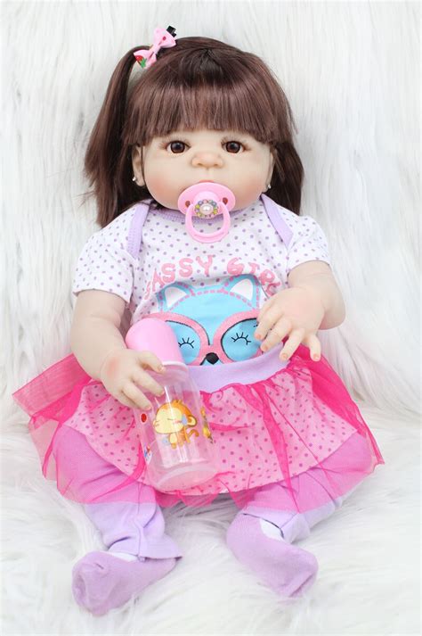 Buy 55cm Full Body Silicone Reborn Baby Doll Girl
